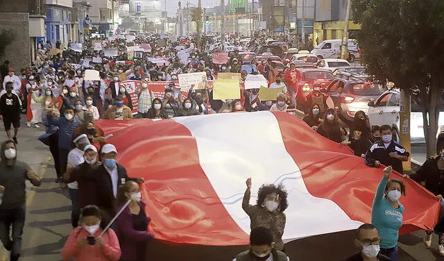 Marchas contra Manuel Merino Chiclayo