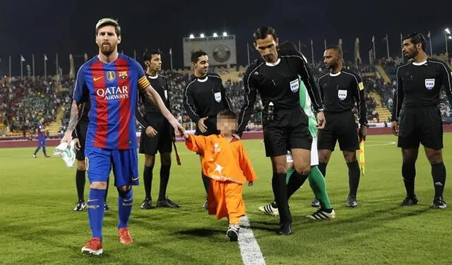 Murtaza y Messi en Qatar
