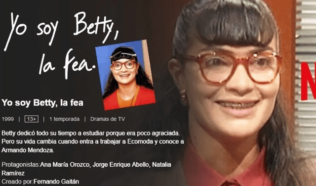 "Yo soy Betty, la fea" se podrá ver en Netflix hasta el 10 de junio