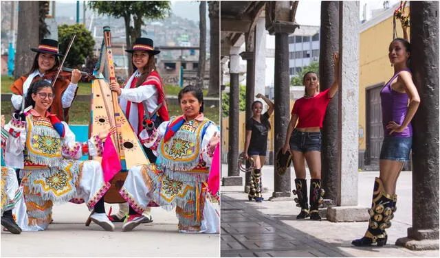 Tanto la danza de tijeras como los caporales son bailes folklóricos que fueron ocupados por años solo por hombres. Sin embargo, diferentes mujeres continúan abriendo camino en estas expresiones artísticas. Foto: composición LR/difusión