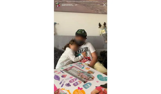 Juan Víctor feliz por el reencuentro de sus hijos Juan Víctor feliz por el reencuentro de sus hijos