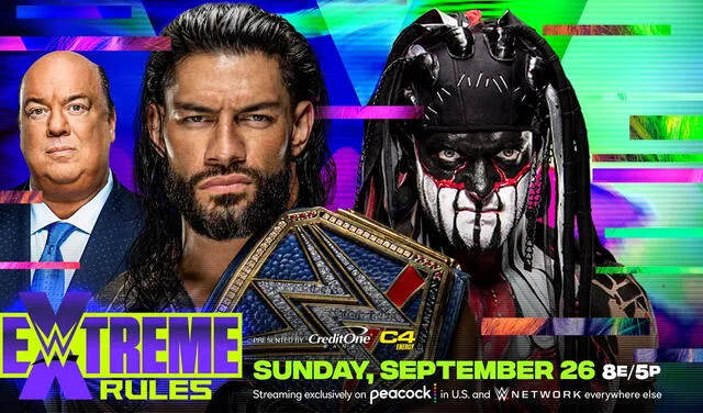 Roman Reigns y Finn Balor se medirán en WWE Extreme Rules 2021. Foto: WWE