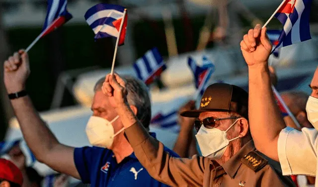 Esta concentración tiene lugar con Cuba sumida en el peor momento de la pandemia del coronavirus. Foto: AFP