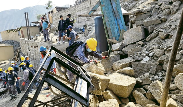 Temblor en Lima derrumbes