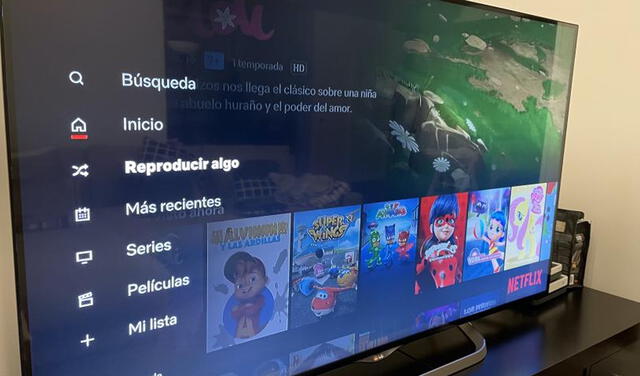 Botón en la interfaz de Netflix. Foto: Computer Hoy Botón en la interfaz de Netflix. Foto: Computer Hoy