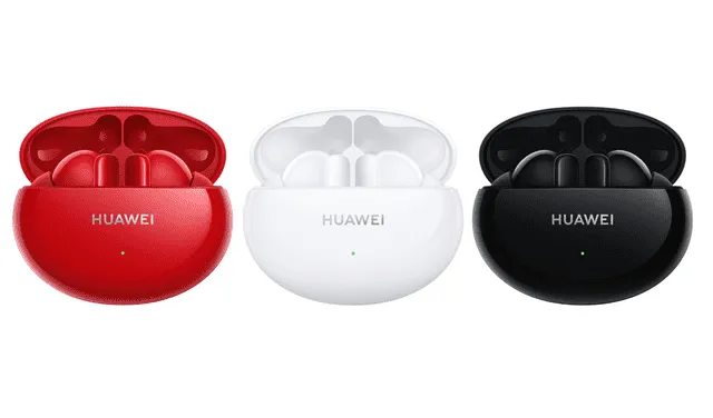 Los audífonos están disponibles en color rojo, blanco y negro. Foto: Huawei