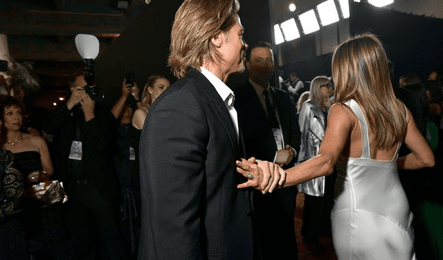 Brad Pitt y Jennifer Aniston causaron revuelo con su reunión.