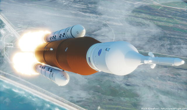 Concepto artístico de Artemis-1, misión no tripulada que forma parte del proyecto Artemisa | Foto: NASA