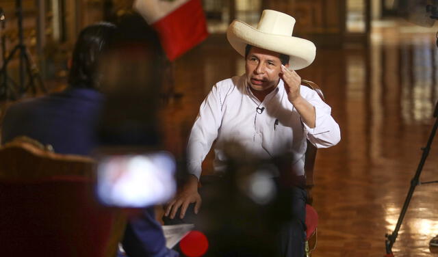 Entrevista a Pedro Castillo de CNN. Foto: Presidencia