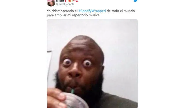 Estos son los memes que dejó el resumen musical de Spotify. Foto: captura de Twitter