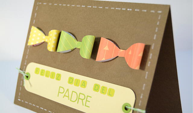 Tarjeta con pajaritas de papel fácil y rápido de hacer. Foto: difusión