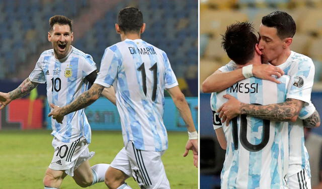 Ángel Di Mari y Lionel Messi fueron subcampeones en el Mundial de Brasil 2014. Foto: composición/ Andina