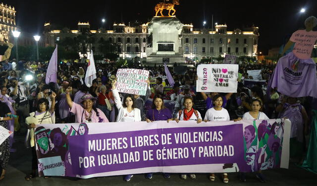 Manifestaciones por el Día de la Mujer.