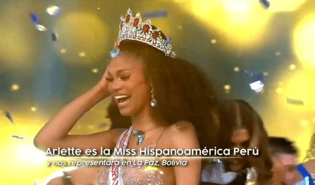 Arlette Rujel es coronada como Reina Hispanoamérica Perú 2022.