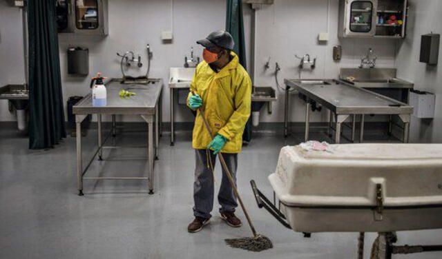 Trabajador de limpieza en Estados Unidos