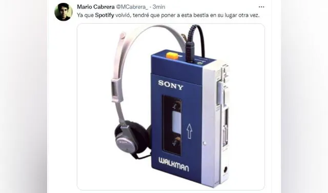 Estos son los mejores memes que dejó la caída mundial de Spotify. Foto: captura de TikTok