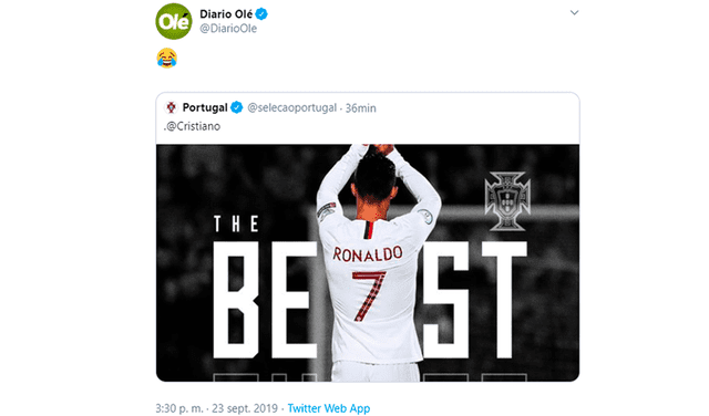FIFA The Best 2019: Cristiano Ronaldo
