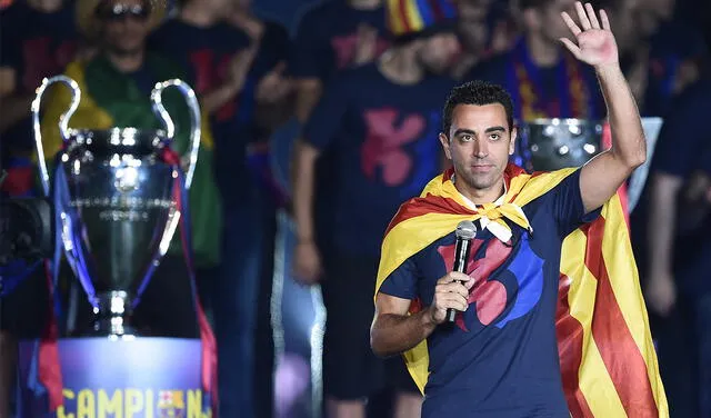 Xavi Hernández se marchó del FC Barcelona en 2015 tras 17 temporada y se retiró en el Al-Sadd de Qatar. Foto: AFP