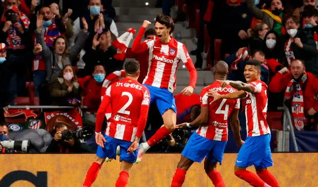 Joao Félix anotó el 1-0 para el Atlético Madrid. Foto: EFE