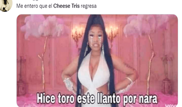 El regreso de Cheese Tris al mercado peruano desató una ola de divertidos memes que han sacado miles de sonrisas en redes. Foto: captura de Twitter