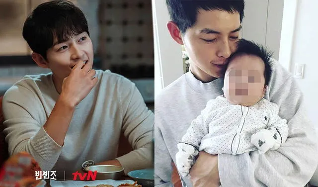 Song Joong Ki hace 5 años con el menor de sus sobrinos. Foto: tvN/Instagram