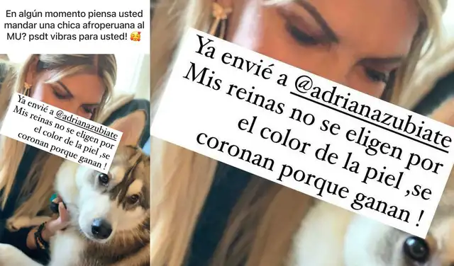 3.12.2021 | Historia de Jessica Newton con mención a Adriana Zubiate. Foto: captura Jessica Newton/Instagram