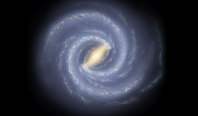 Vía Láctea. Foto: NASA/ Representación artística