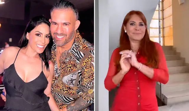 Evelyn Vela asegura Magaly Magaly no conoce qué pasa en su matrimonio con Valery Burga. Foto: composición Evely Vela, Magaly Medina/Instagram.