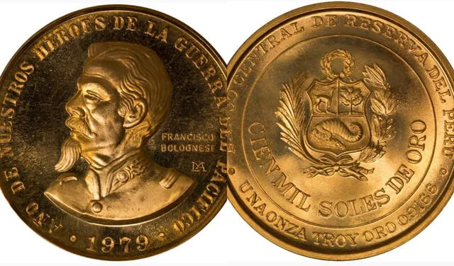 Moneda conmemorativa Francisco Bolognesi