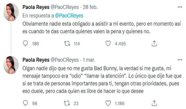 Twitter viral: mujer se decepciona de sus invitados al saber que irán a ver a Bad Bunny y no a su boda