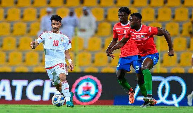 Emiratos Árabes empató 1-1 con Gambia en su último amistoso. Foto: UAEFA