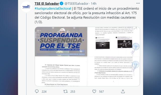 Ente electoral de El Salvador sanciona a Bukele por interferir en elecciones