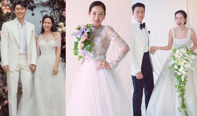 Hyun Bin, Son Ye Jin, vestidos novia, boda
