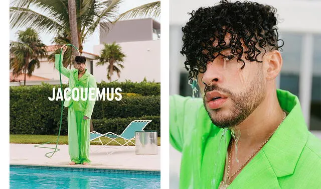 Bad Bunny es la imagen de la nueva campaña de Jacquemus a cargo del fotógrafo Tom Kneller. Foto: Jacquemus/Instagram