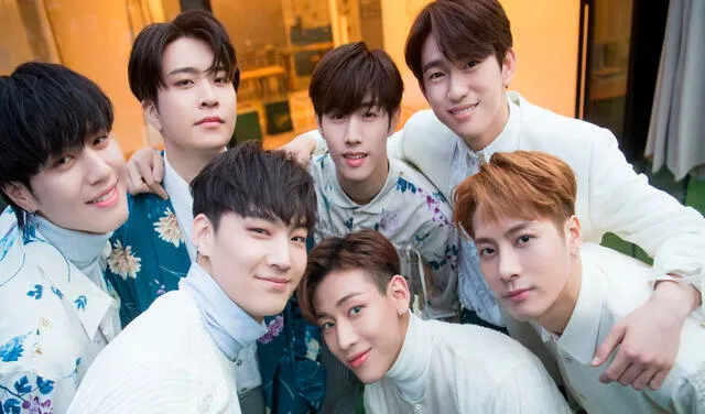 JB, Mark, Jackson, Jinyoung, Youngjae, Bam Bam y Yugyeom de GOT7. Foto: Dispatch