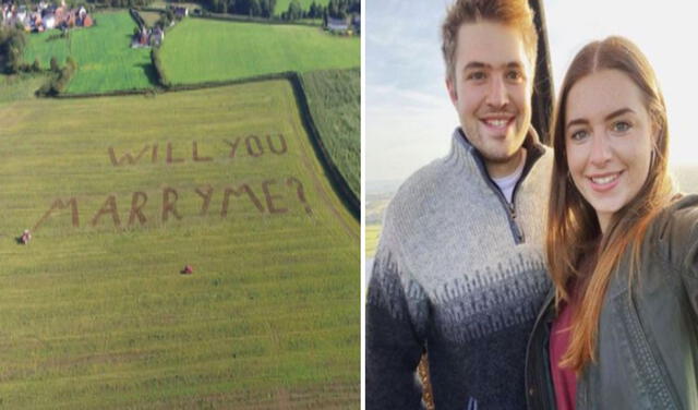 Facebook viral: hombre realizó gigantesca pedida de mano a su novia desde su propia granja