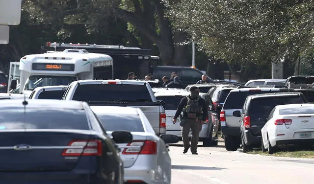 En esta zona de Miami ya se desplegaron efectivos para resguardar la seguridad. Foto: AFP