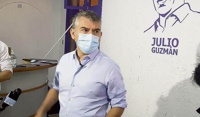 Julio Guzmán postula a la presidencia por el Partido Morado en las próximas elecciones generales del 11 de abril de 2021. Foto: URPI-GLR