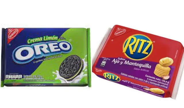 Oreo Limón y Ritz ajo y mantequilla. Foto: TikTok/@nicopastor5