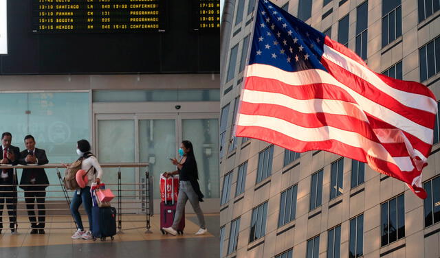 Embajada de Estados Unidos recomienda no viajar al Perú debido a pandemia. Foto: composición/La República /AFP