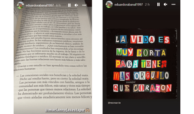 Eduardo Rabanal publica imágenes en referencia a su ruptura con Paula Arias.