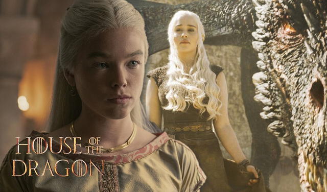 House of the dragon, Game of thrones, Daenerys Targaryen, Emilia Clarke, Rhaenyra Targaryen, Milly Alcock, Juego de Tronos, La casa del dragón