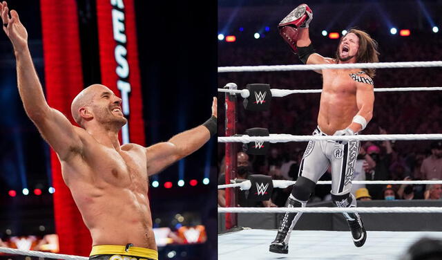 Cesaro y AJ Styles triunfaron en WrestleMania 37. Foto: WWE