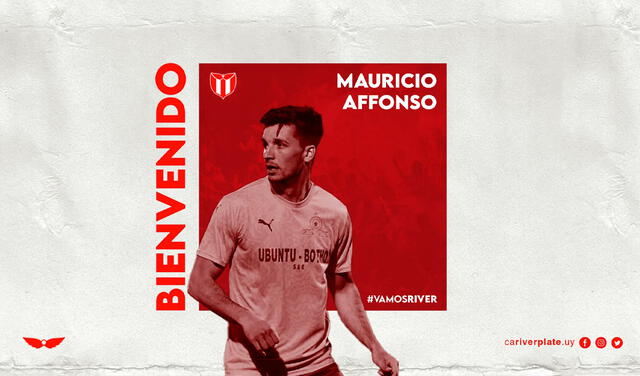 Mauricio Affonso anunciado como refuerzo de River Plate en 2021. Foto: River Plate