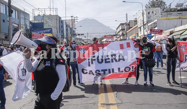 Otro grupo rechaza el gobierno del presidente Castillo. Foto: La República/Rodrigo Talavera