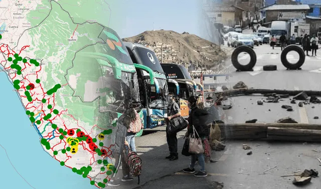 Bloqueo de carreteras en Navidad: el mapa interactivo de Sutran señala las vías interrumpidas a diario por las protestas en Perú y otros factores