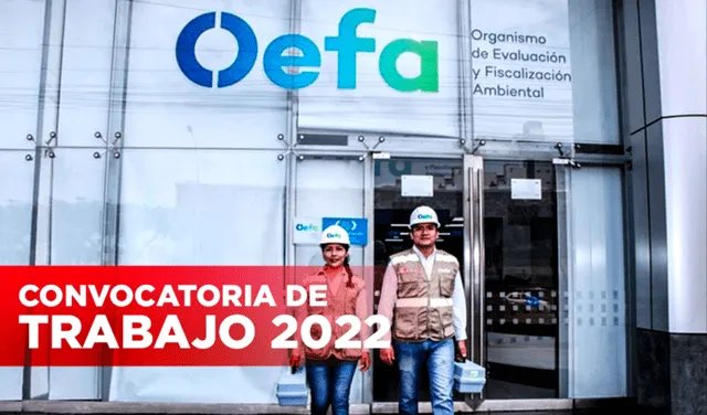 OEFA anunció una nueva convocatoria laboral para profesionales de distintas carreras