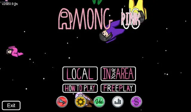 Así luce el inicio del juego Among Pink. Foto: @Amongpinkgame