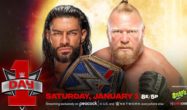 WWE Day 1: a qué hora, en qué canal de TV y cartelera para ver el evento de lucha libre | Brock Lesnar