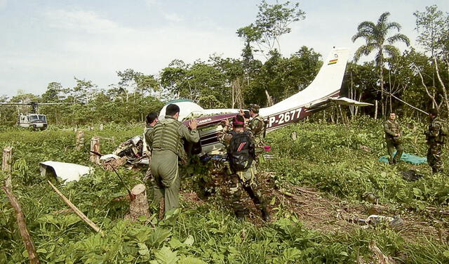 Narcopistas. La PNP incautó narcoavionetas en la selva. Foto: difusión